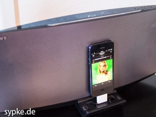 Apple Lightning Dock Adapter - iPhone5 an einem Sony Soundsystem