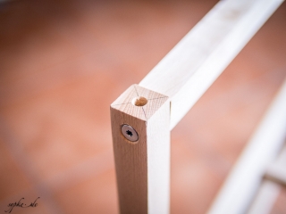 DIY Selbstbau Hifi Rack LACKsand - Bohrung