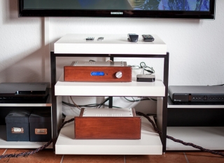 DIY Selbstbau Hifi Rack LACKsand - Fertig und Aufgestellt