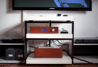 DIY Selbstbau Hifi Rack LACKsand - Fertig und Aufgestellt
