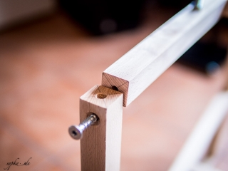 DIY Selbstbau Hifi Rack LACKsand - Befestigung