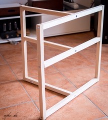 DIY Selbstbau Hifi Rack LACKsand - Grundgestell / Rahmen roh